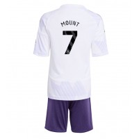 Maglia Calcio Manchester United Mason Mount #7 Seconda Divisa Bambino 2025-26 Manica Corta (+ pantaloncini)